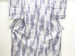 縞に桜模様浴衣